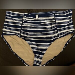 Lane Bryant/ cacique navy and white swim bottom. See matching top listed